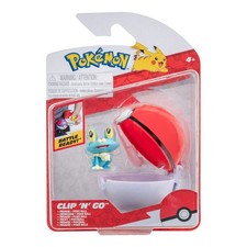 Pokmon PKW3133 - Clip'n'Go Pok Balls - Froxy & Pokball, Official Pokball with 5 