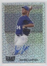 2021 Leaf Metal Draft 1990 Leaf Auto Silver Mojo Irving Carter #LA-IC1 Auto 4z8