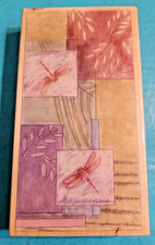 Sheila Golden Dragonfly Happiness Collage Rubber Stamp Stamps Happen Made in USA