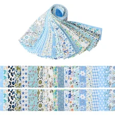 40pcs Cotton Quilting Fabric Floral Pattern 20 Pre Cut Fabric Strips for Crafts