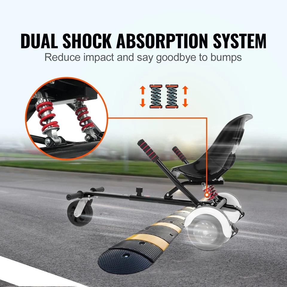 Uimoso Hoverboard Balancing Scooter Go Kart Seat Attachment w/ Shock Absorption - Image 2 of 4