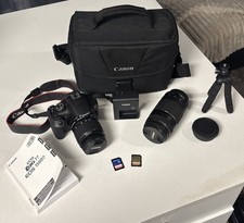 Canon EOS Rebel T7 Camera Bundle with Lenses, Bag, Tripod, SD Cards