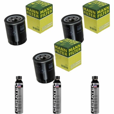3x MANN-FILTER Ölfilter W 6019 + 3x LIQUI MOLY Cera Tec 3721
