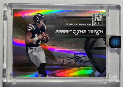 2007 DONRUSS ELITE #PT-6 PHILIP RIVERS PASSING THE TORCH AUTOGRAPH 49/99