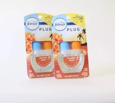 Febreze Plug In Air Freshener Hawaiian Aloha Scented Oil Refill Pack Of 2