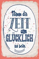 Holzschild 30X20 Cm Nimm Dir Zeit Um GlüCklich Sein Deko Geschenk Holz Schild