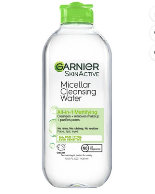 Garnier SkinActive Micellar Water for All Skin Types, 13.5 Fl Oz (Pack of 1) 