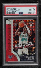 2023-24 Panini Mosaic Heat Check Brandon Miller #1 PSA 10 GEM MT 0wc9