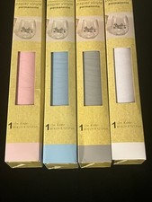 4 Crafters Square Vinyl Paper Lot Permanent 12X48 Pink light Blue Gray White