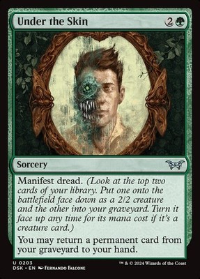 Under the Skin (203) Duskmourn: House of Horror DSK MTG Magic