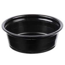 1.5oz Black Disposable Reptile Lizard Food Water Cups Dishes Magnatural Gecko...