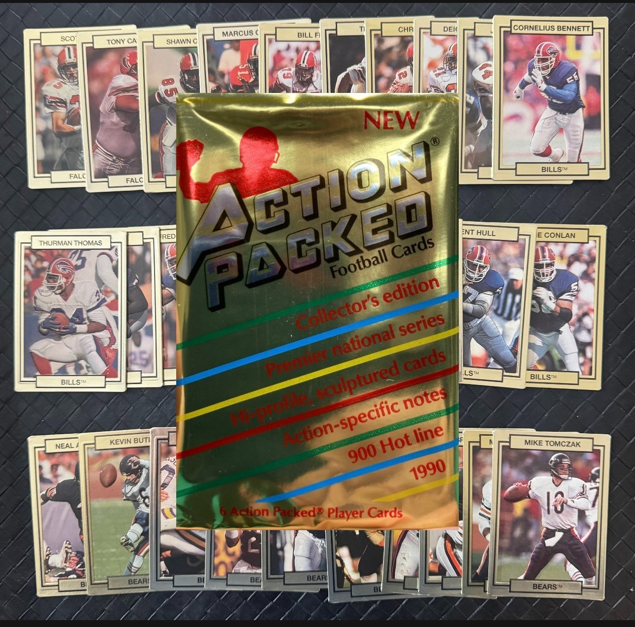 1990 Action Packed NFL FOOTBALL Trading Cards Complete Your Set U Pick 2/2