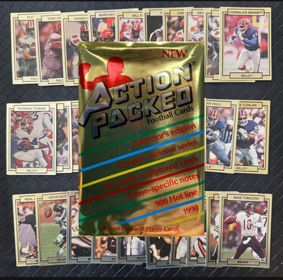 1990 Action Packed NFL FOOTBALL Trading Cards Complete Your Set U Pick 2/2
