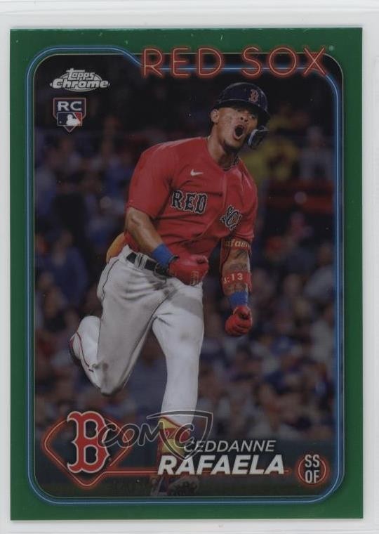 2024 Topps Chrome Green Refractor 47/99 Ceddanne Rafaela #118 Rookie RC 1o6r
