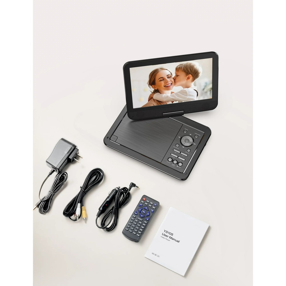 Yoton YD105 ポータブル DVD プレーヤー　三つ星の授業2冊セット YOTON YD105-S 2022 Upgrade 12.5