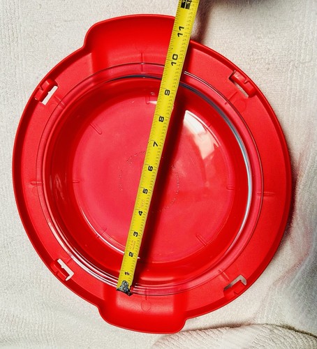 Pyrex CorningWare Pie Keeper Carrying Case Design Red for 9 inch pie w/pie pan - Picture 15 of 21
