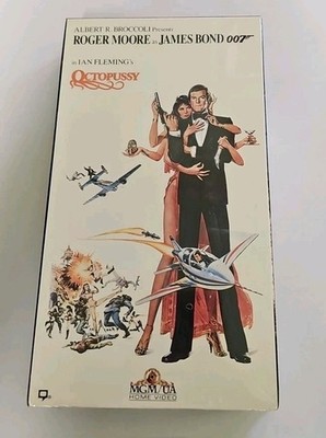 Octopussy VHS SEALED MGM UA Roger Moore Ian Fleming James Bond 007 VTG 