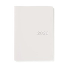MUJI Planner 2026 Monthly/Weekly, Starting December 2025, B5, White Gray