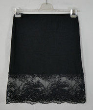 FÜRSTENBERG Dessous Unterrock Schwarz mit Spitze Gummizug Sexy Edel Größe 42/44