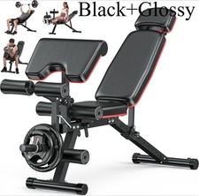 XDDIAS Workout Bench, Adjustable Weight Bench with Leg Extension and Leg Curl