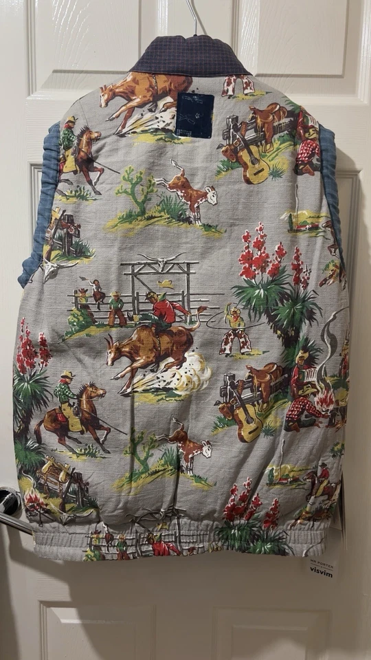 Visvim Checked Goose Down Vest - Image 4 of 4