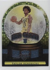 2023-24 Panini Crown Royale Sno Globe Blue 42/75 Taylor Hendricks #17 1c0s