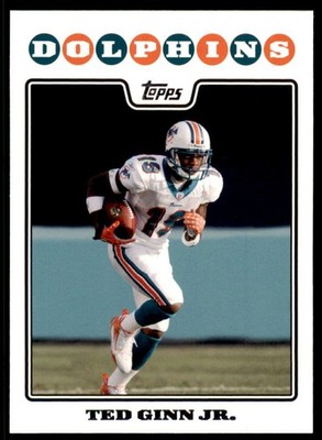 2008 TOPPS TED GINN JR. MIAMI DOLPHINS #173