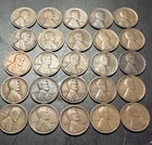 1910-1919 Lincoln Wheat Penny Lot of 25, good Mix