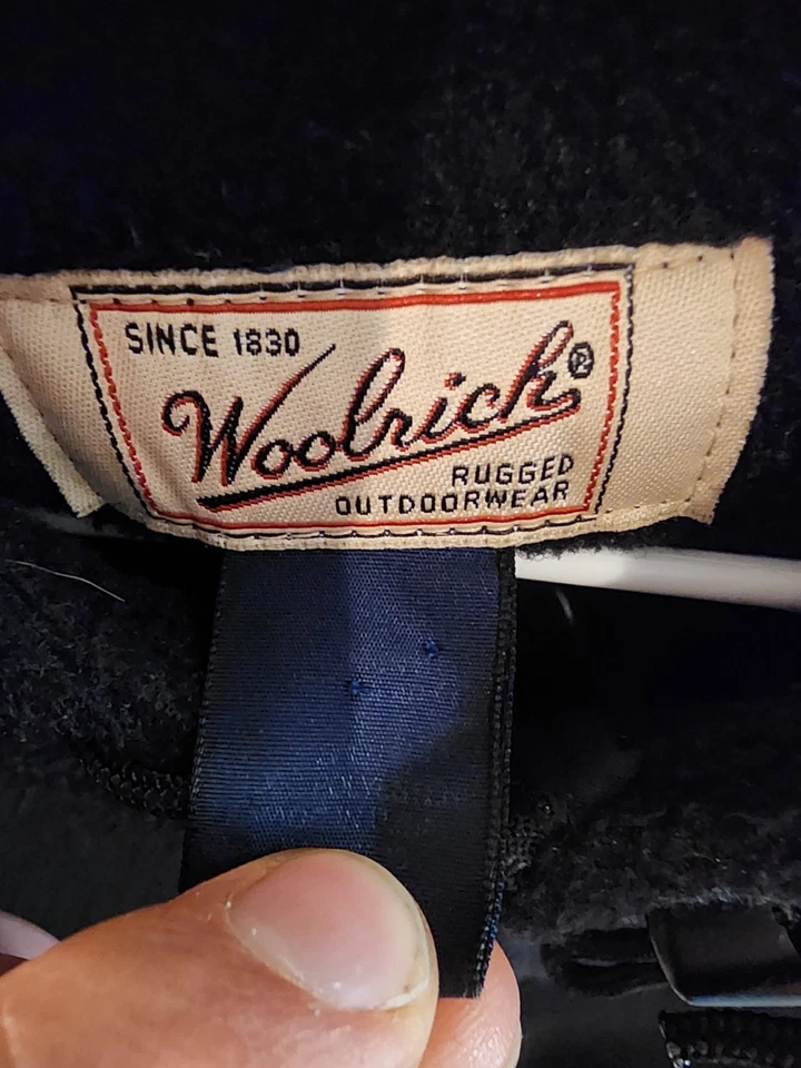 Woolrich Robusto Roupa Externa Zíper Completo com Capuz Lã – Preto – G - Imagem 3 de 3