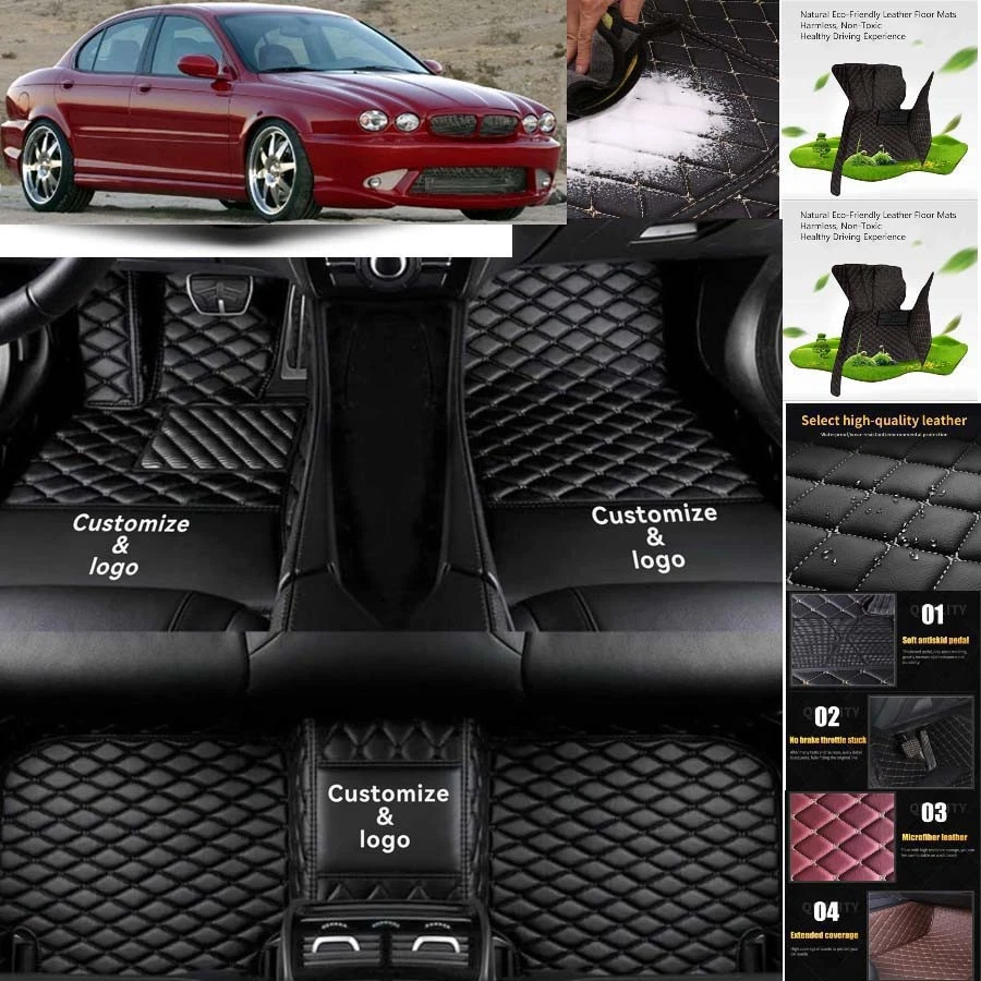 For Jaguar X-Type Car Floor Mats Carpets Cargo Liners Custom All Weather Foto 4 de 4