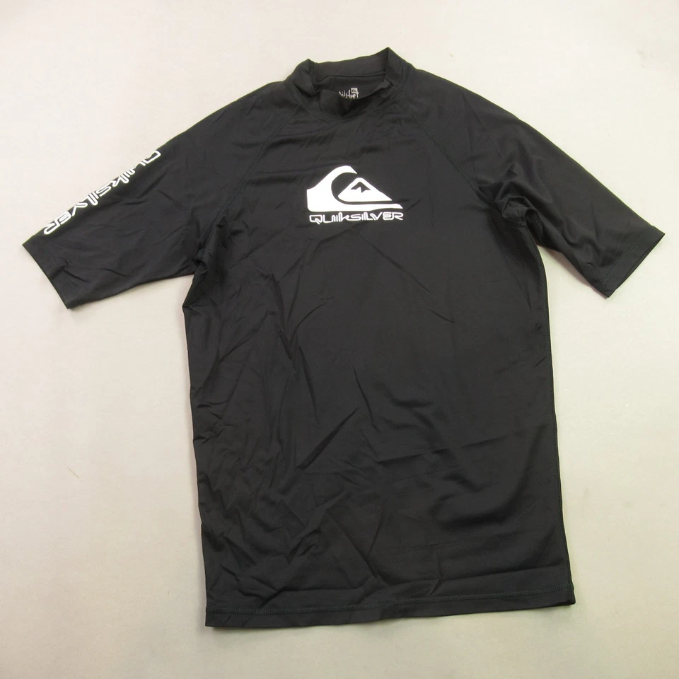 Camisa Quiksilver masculina manga curta casual gola redonda GG leve preta - Imagem 2 de 4