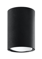 Spot Deckenlampe Aufputz Schwarz Klein Ø 6 Cm Metall Modern H: 10 Cm GU10 Flur