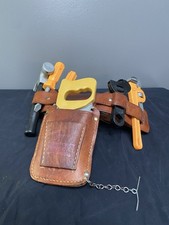 VTG 60  s Leather Junior Tool Holster Pretend Toy Pittsburgh PA