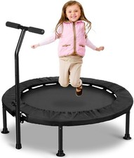 36'' Toddler Trampoline Mini Trampoline Kids Ages 1-6 Small Trampoline W/