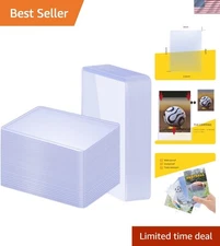 Versatile 100 Pack 3"x4" Card Protectors - Ideal for Trading and Baseball Cards