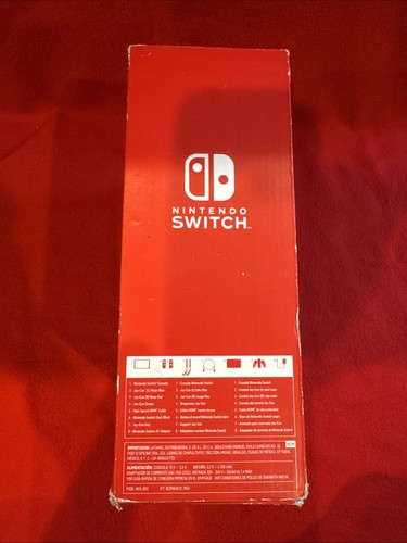Paquete de consola Nintendo Switch OLED 64 GB Joycons rojo/azul CIB completo + tarjeta SD - Imagen 3 de 13