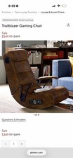 X Rocker Brown Leather Gaming Chair