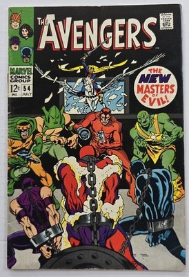 THE AVENGERS #54 COMIC BOOK (MARVEL, 1968) SILVER AGE