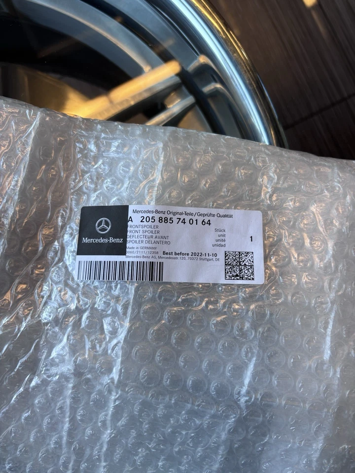 **(Nuevo) Alerón delantero Mercedes Benz C43 AMG C63 AMG 2019-2020 205855740164 Foto 4 de 4