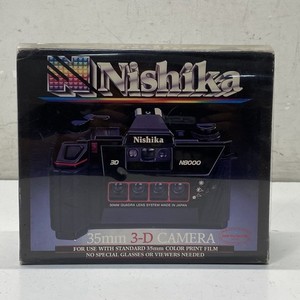 Vintage Nishika N8000 35mm 3-D Stereo Camera Quadra Lens System NIB Tested