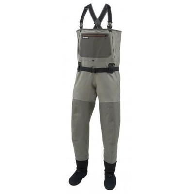 Simms G3 Guide Gore-Tex Stockingfoot Fishing Waders Tan Mens Size L 14-15 Shoe