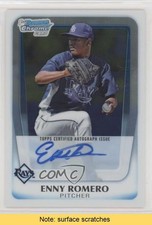 2011 Bowman Chrome Prospects Auto Enny Romero #BCP192 Auto READ 0pm