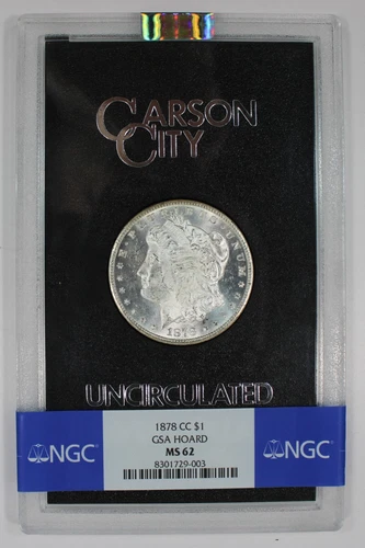 1878-CC Morgan Dollar NGC MS62 GSA Hoard