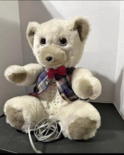 Teleconcepts KC Bearifone II 1986 Vintage Red Vest Telephone Teddy Bear