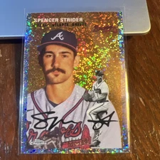 Spencer Strider 2023 Topps Chrome Platinum Anniversary Speckle Refractor /150