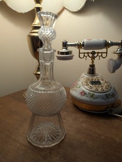 Thistle Decanter Small Scotch Whisky Vintage Glass Retro Bar Decor Collectible