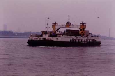 1987 Fährschiff Schiff Boot 35mm Original Dia Ref 2727