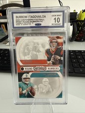 2020 Panini Contenders Dual Rookie Card! Joe Burrow/ Tua Tagovailoa CGC 10!. rookie card picture