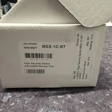New Securitron MSS-1C-RT High Security Switch Concealed Remote Test