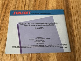 Batman NES Nintendo solo libretto istruzioni manuale